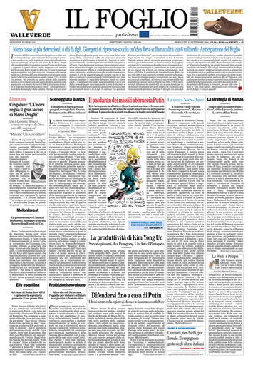 Prima-pagina-il foglio-messina-edizione-di-oggi-11-09-2024